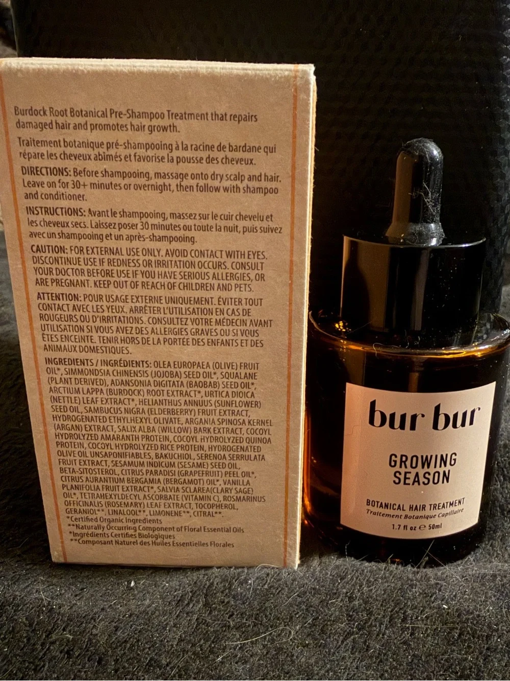 Bur Bur Growing Season Botanical Hair Treatment NEW IN BOX